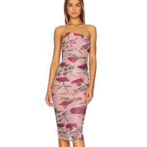 More To Come Justine Ruched Midi Dress